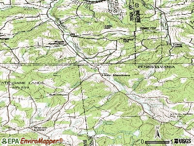 Little Meadows topographic map