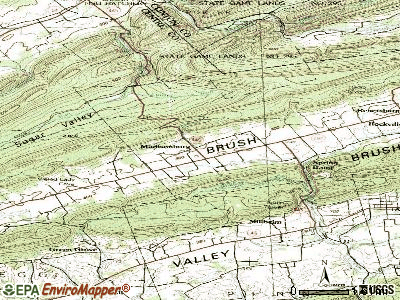 Madisonburg topographic map