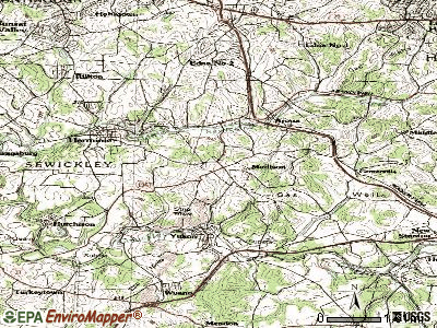 Manchester topographic map