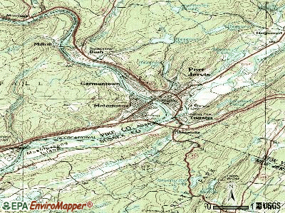 Marshallton topographic map