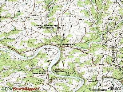Meshoppen topographic map
