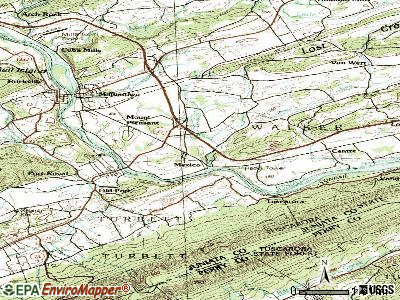 Mexico topographic map