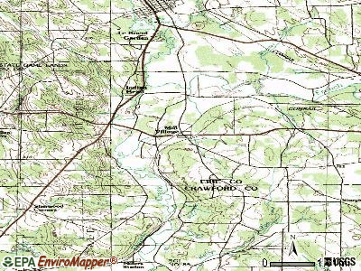 Mill Village topographic map