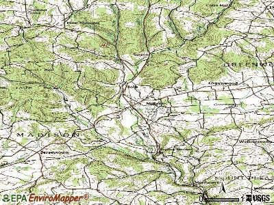 Millville topographic map