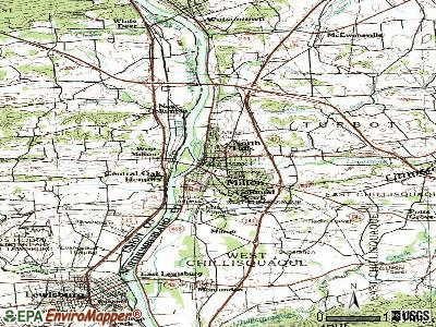 Milton topographic map