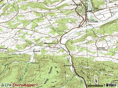 Monroe topographic map