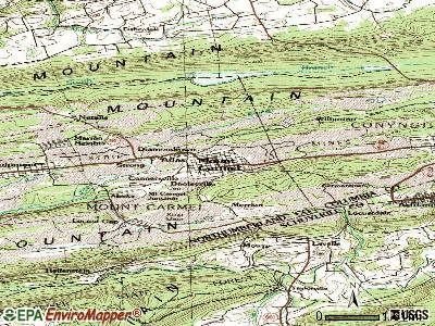 Mount Carmel topographic map