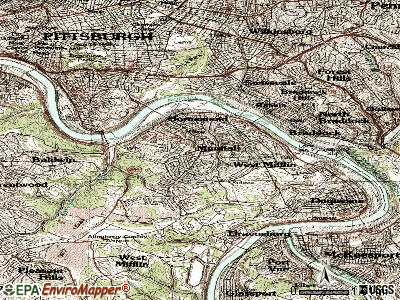 Munhall topographic map