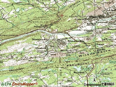 Nanticoke topographic map
