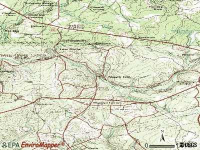 Nanty-Glo topographic map