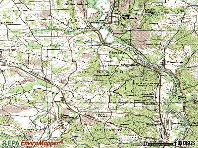 New Alexandria topographic map
