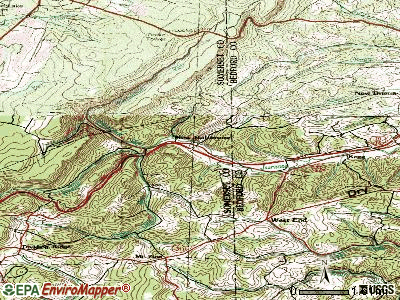 New Bethlehem topographic map