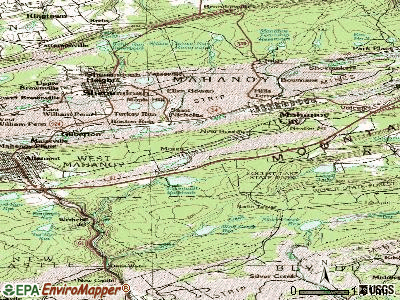New Boston-Morea topographic map