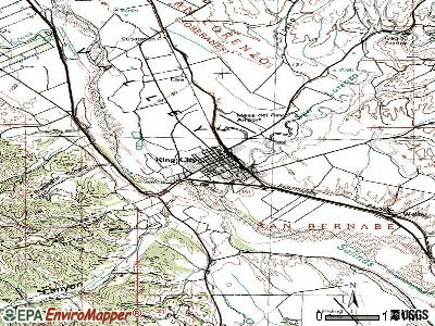 King City topographic map