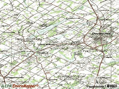 New Britain topographic map