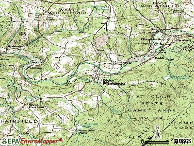 New Florence topographic map