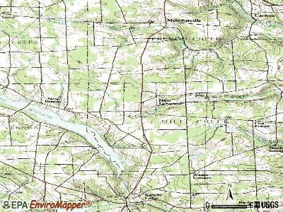 New Lebanon topographic map