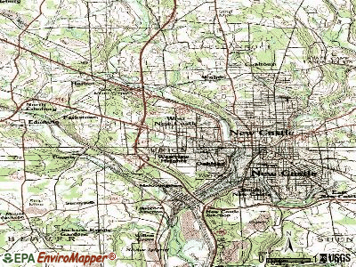 Oakwood topographic map