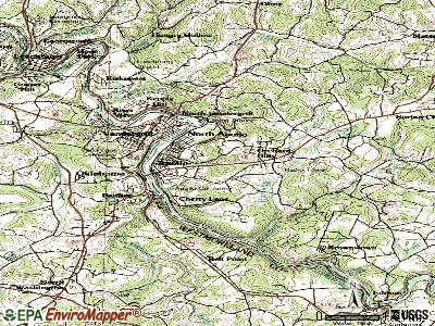 Orchard Hills topographic map