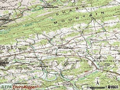 Orwigsburg topographic map
