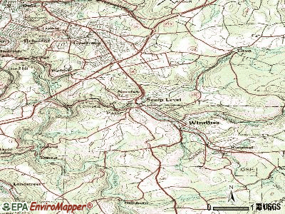 Paint topographic map