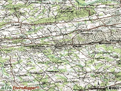 Paoli topographic map