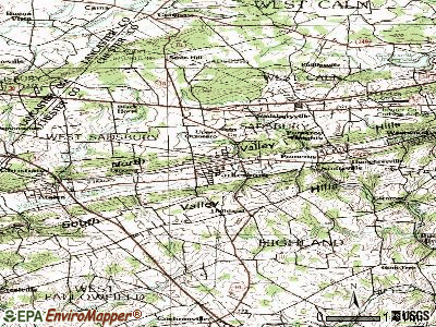 Parkesburg topographic map