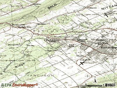 Park Forest Village topographic map
