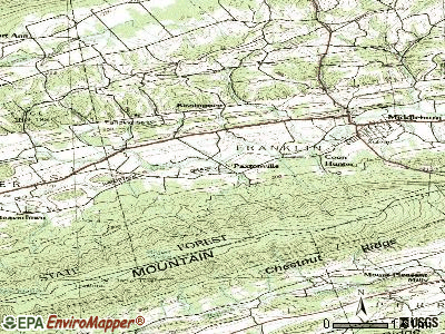 Paxtonville topographic map