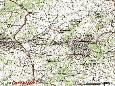 Penn topographic map