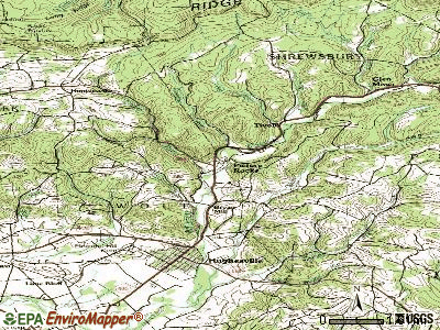 Picture Rocks topographic map