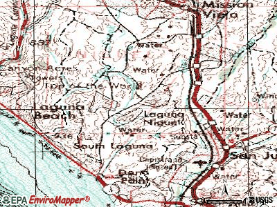 Laguna Niguel topographic map