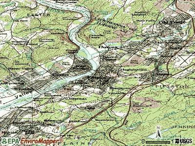 Pittston topographic map