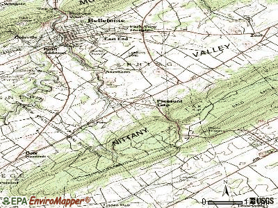 Pleasant Gap topographic map