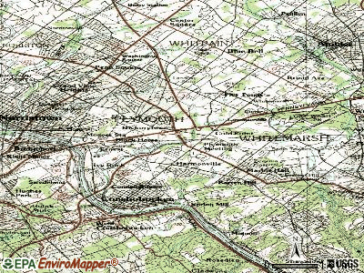 Plymouth Meeting topographic map