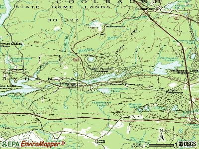 Pocono Pines topographic map