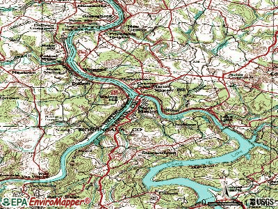 Point Marion topographic map