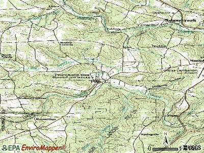 Polk topographic map