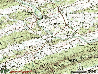 Port Royal topographic map