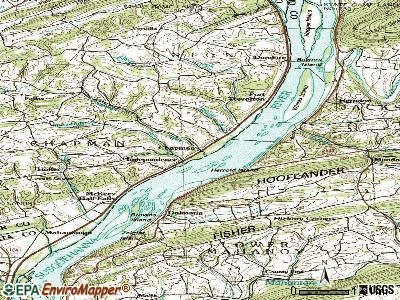 Port Trevorton topographic map
