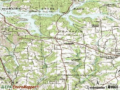 Punxsutawney topographic map