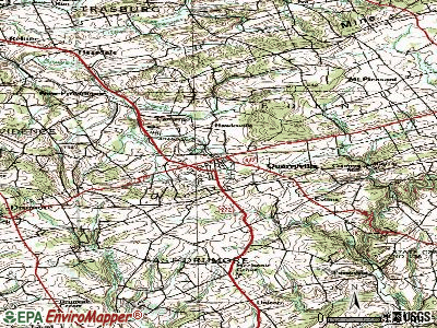 Quarryville topographic map