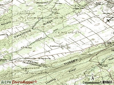 Ramblewood topographic map