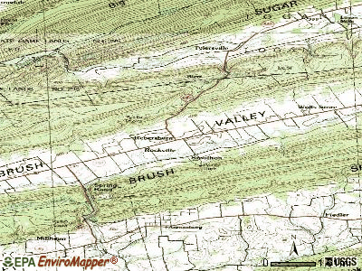 Rebersburg topographic map