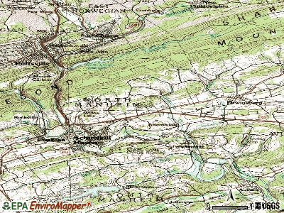 Renningers topographic map