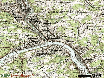 Rochester topographic map