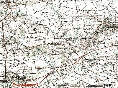 Rothsville topographic map