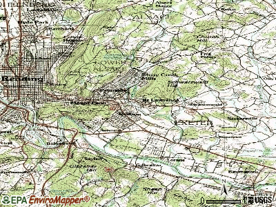 St. Lawrence topographic map