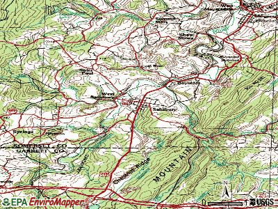 Salisbury topographic map