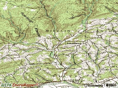 Salladasburg topographic map